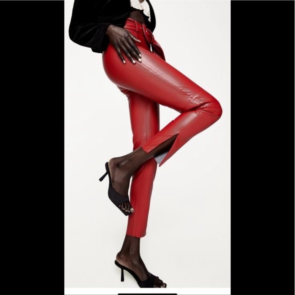 Zara faux leather pants